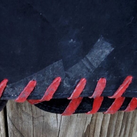 VINTAGE Atlantic Beach Leather Coat Works - Small - Picture 6 of 6